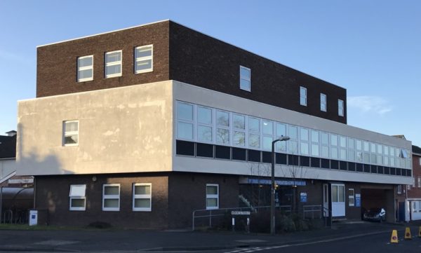 Moor Street Clinic is an interesting example of a post war 'modernism' in Worcester City. Photograph ©Worcestershire Archive and Archaeology Service