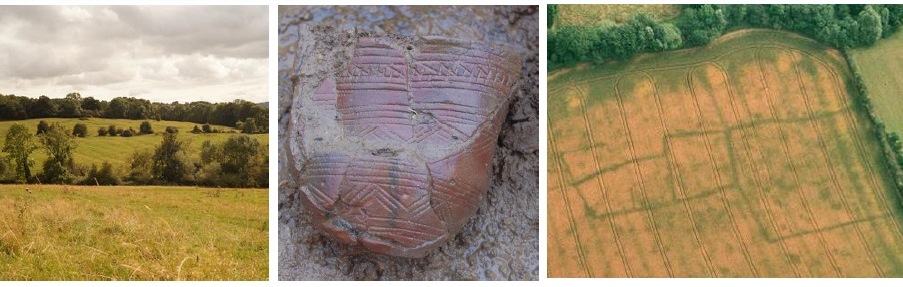 Three photos of Broadway's archaeology