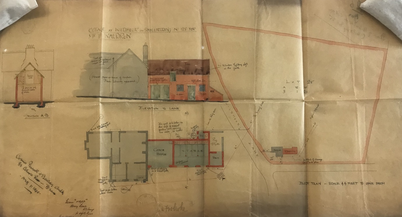 Colour building plans and elevation