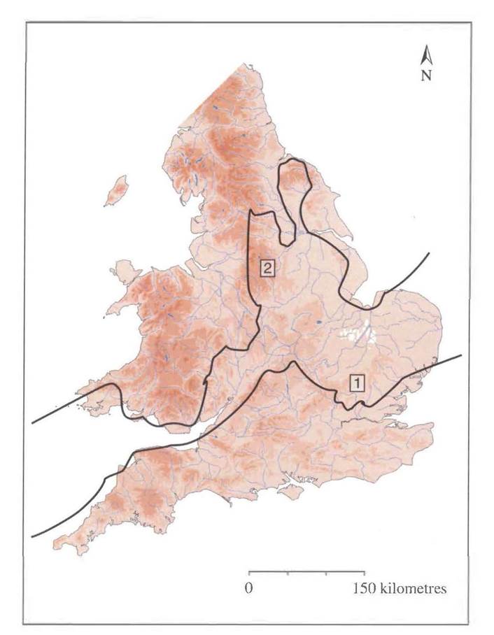 Glaciation map of Britain