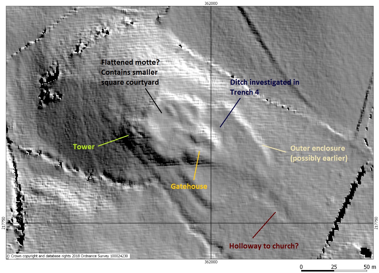 Labelled LiDAR survey of Ruardean Castle