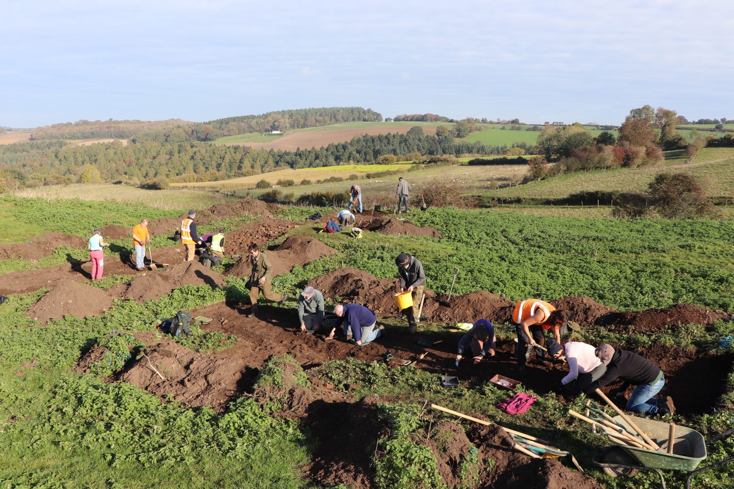 Volunteers hard at work - Ruardean Castle