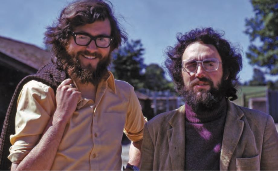 James Bond with Mick Aston in 1975