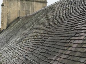 St.Swithuns: sagging roof timbers