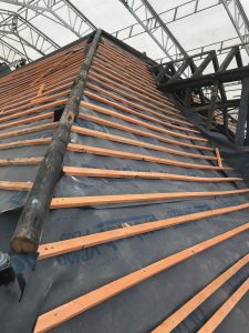 Roof renovation re-uses original timbers