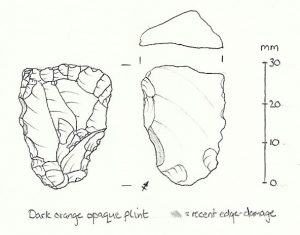 Palaeolithic flint sketch