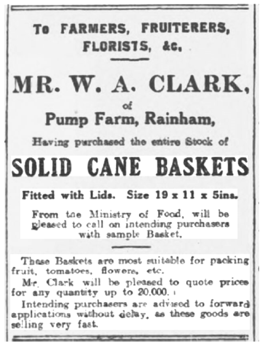 Basket advert