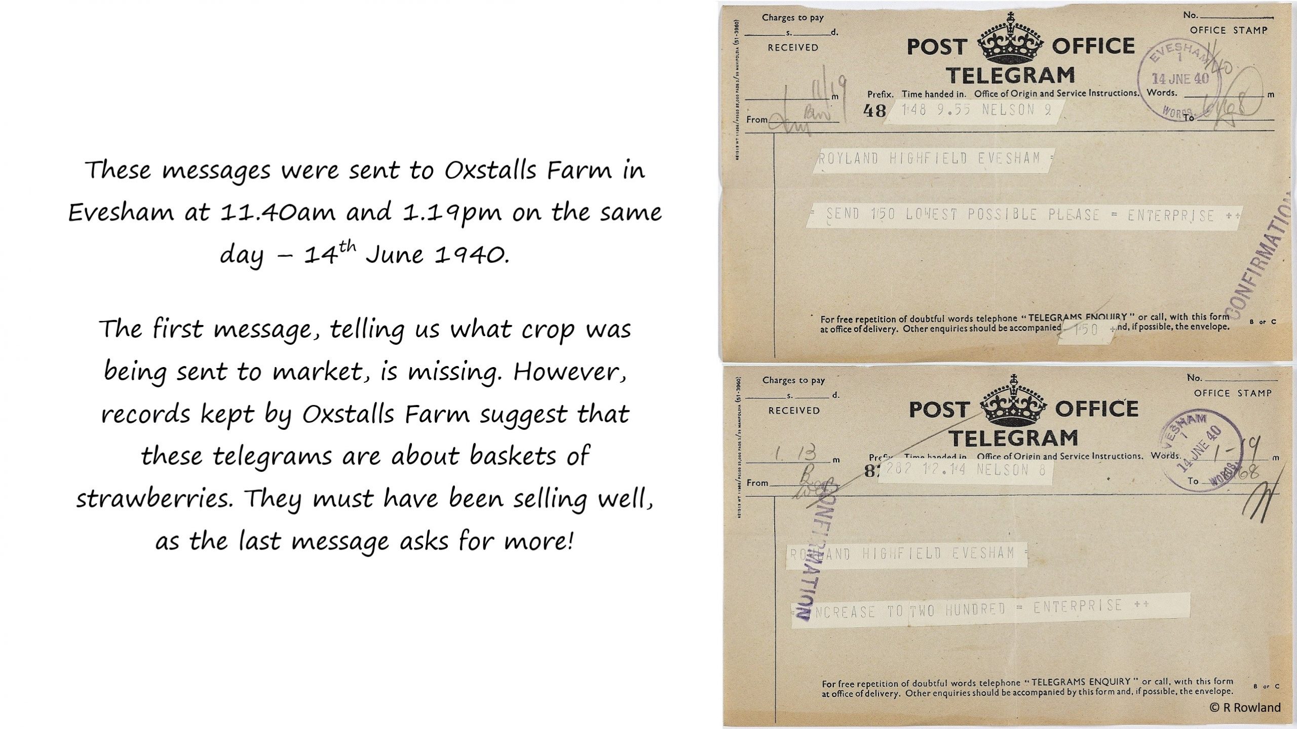 Telegrams June 1940 - annotated