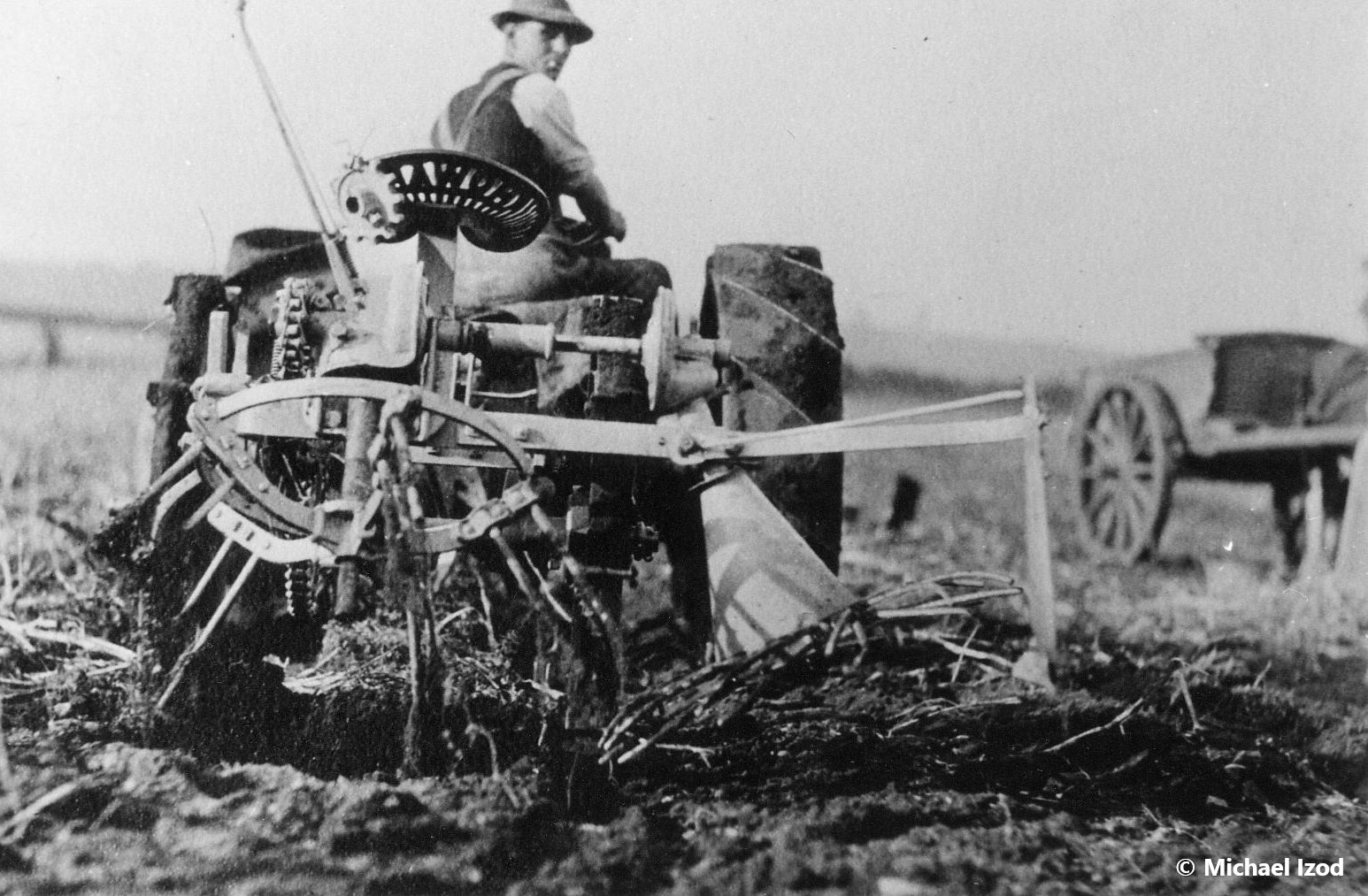 Early tractor and cart