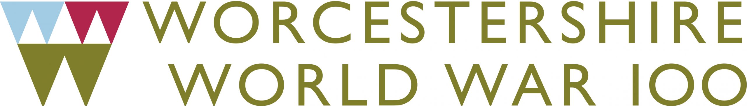 Worcestershire World War 100 logo