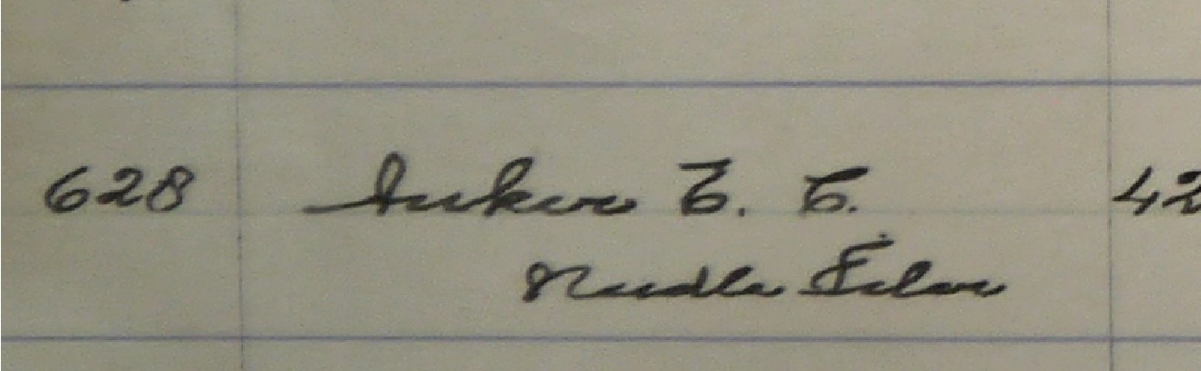 BA10917/16/1 Redditch Tribunal Register: Serial Number 628 A.E. Anker. Obvious now but at the time we thought this was E. C. Archer