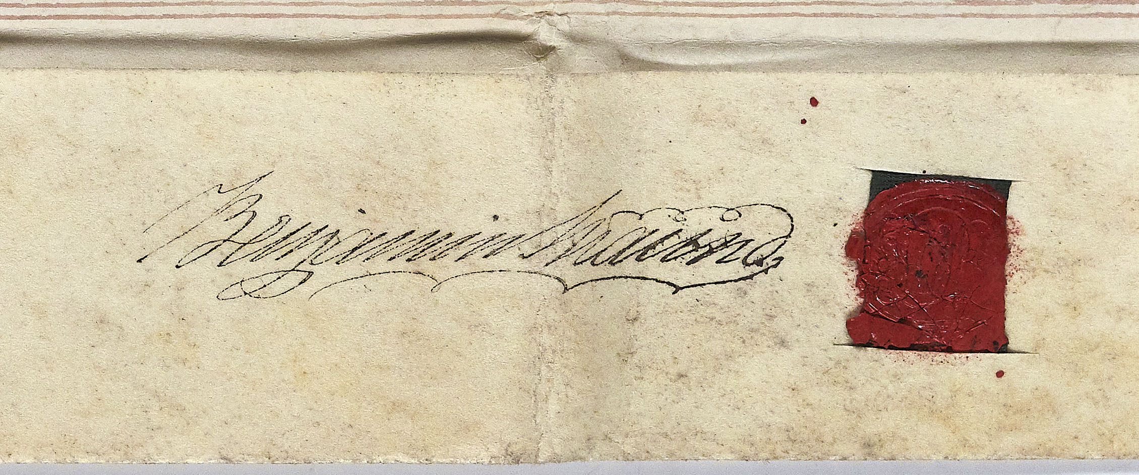 Signature of Benjamin Maund at Ref 705.1548 BA13566