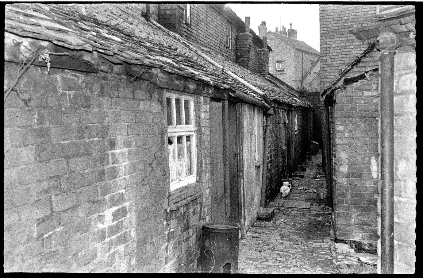 Conditions in The Moors area of the city, c1960