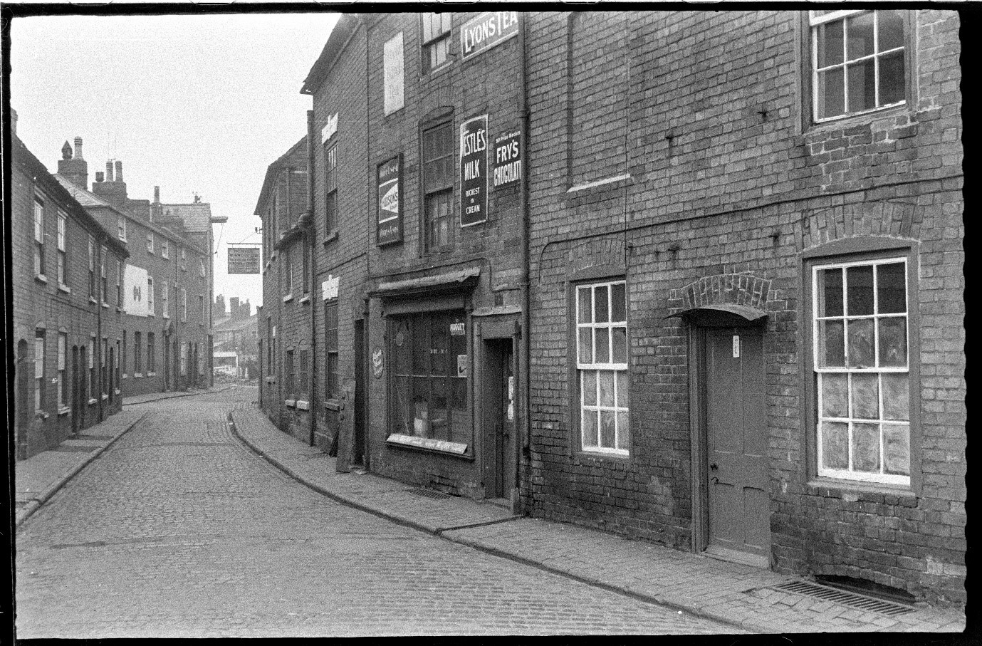 A view along Spring Gardens before demolition