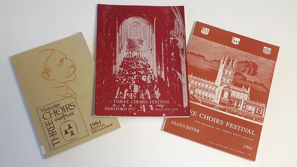 Three Choir Festival Programmes from Archives