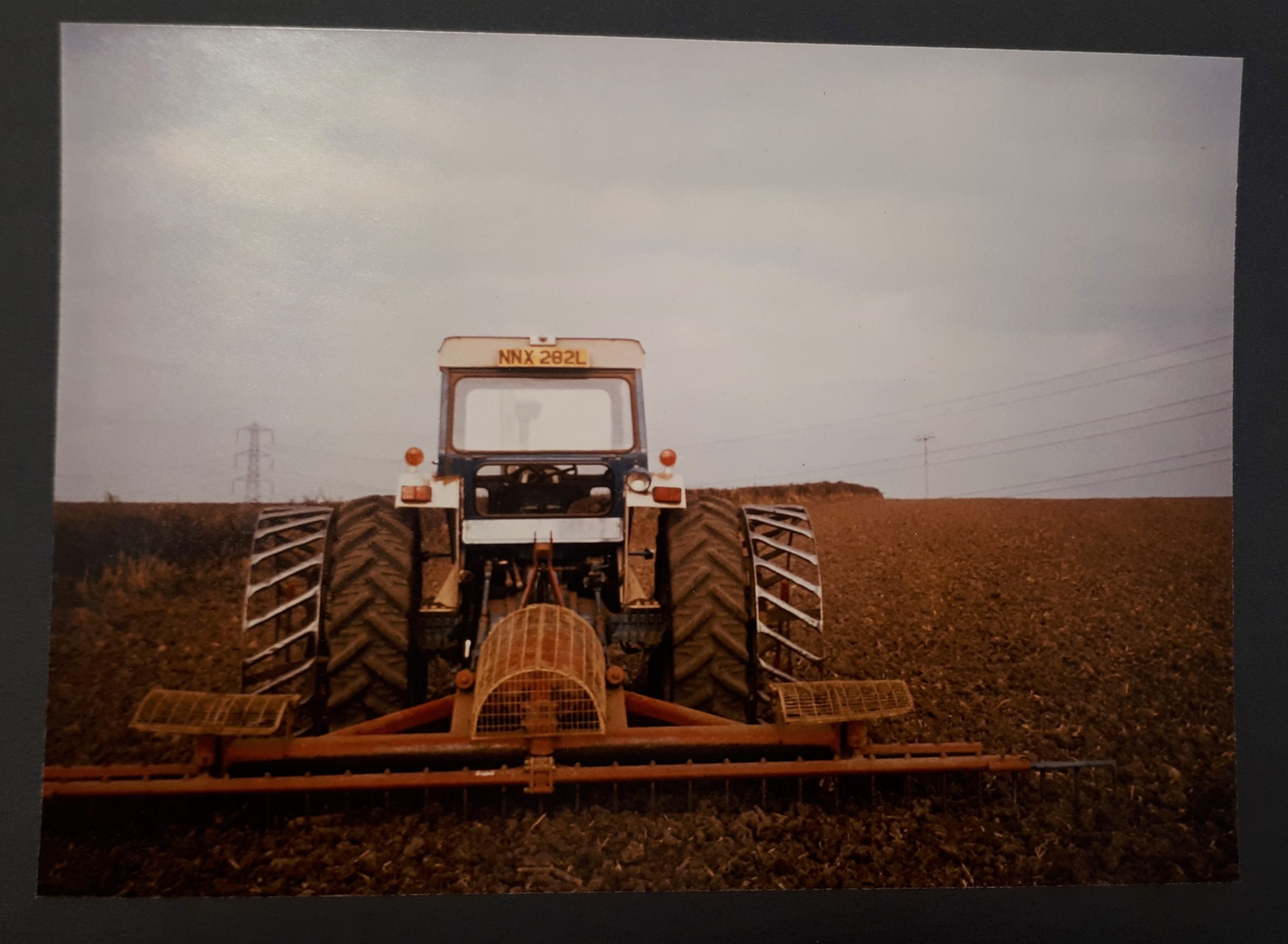 Tractor preparing seed bed, Patchett's Farm, Tardebigge Ref: 899.156 BA 1332 WPS 55319 © J. Wormington Esq.