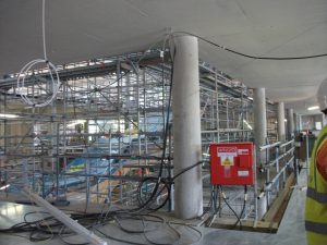 Photo of construction inside the hive