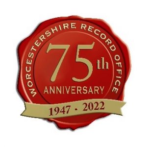 Worcestershire Record Office 75th Anniversary Logo