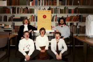 Group photo on a red nose day