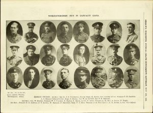 Picture of soldier portraits on a leaflet