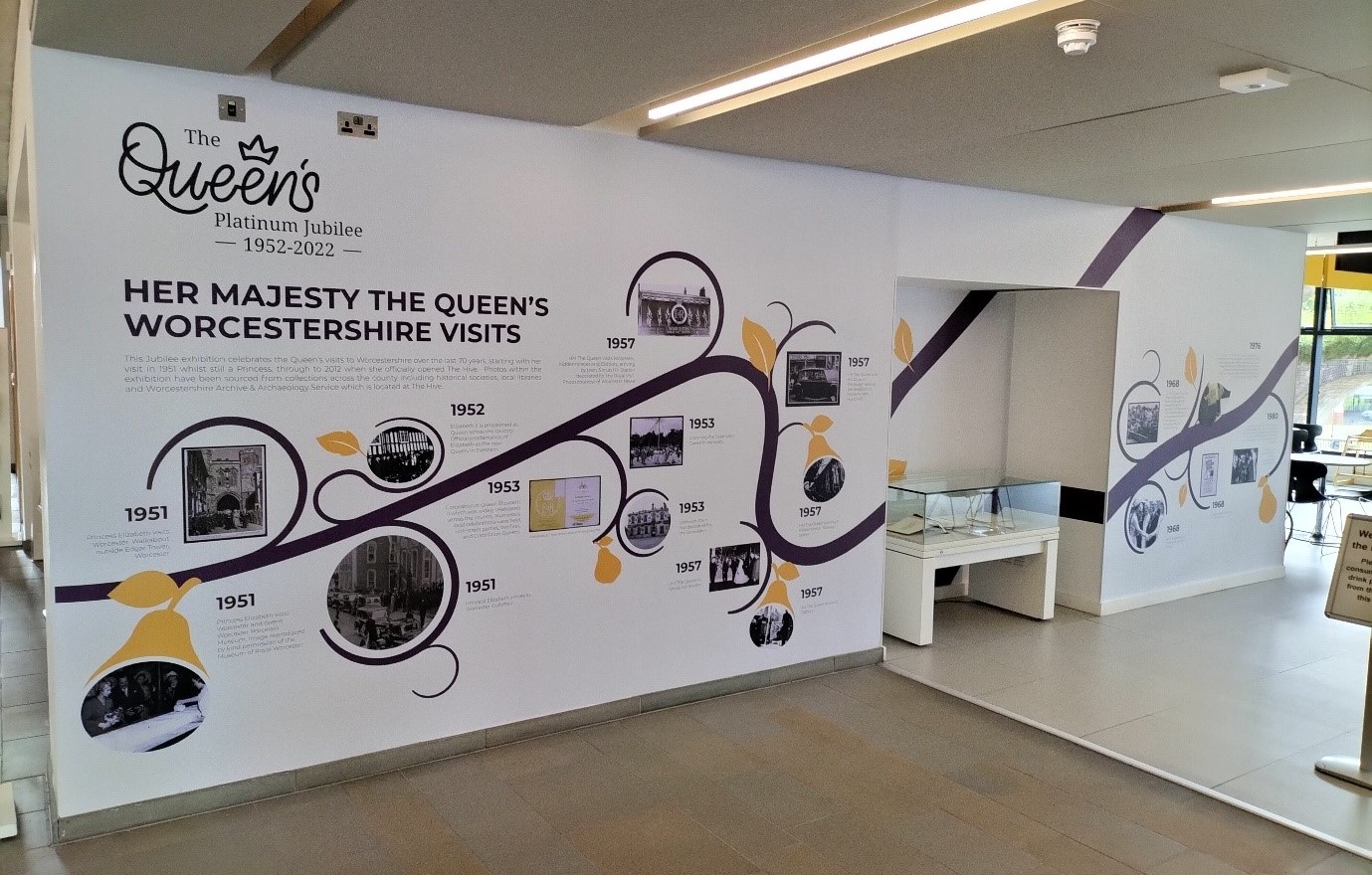 Exhibition on wall