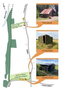 Map of the restored hovels on site