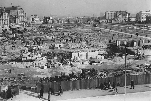 Plymouth City Centre after the Blitz c.1940's