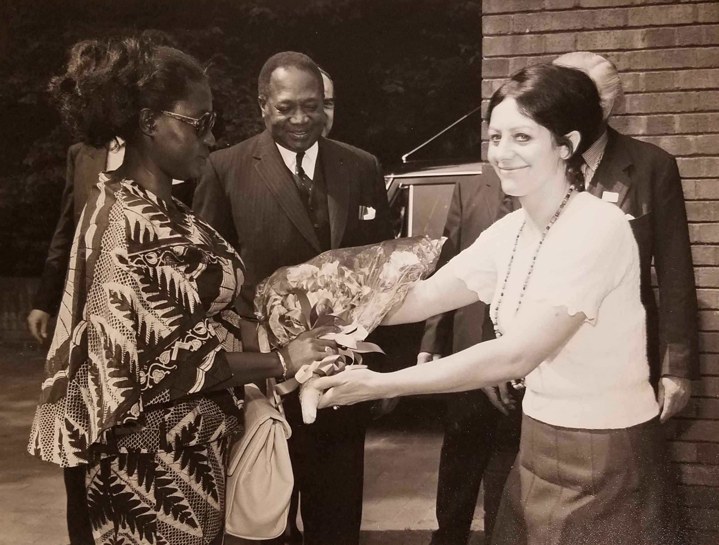 Otomfuo Opoku Ware II, Asantahene - Traditional Ruler of the Ashanti Region of Ghana with wife Victoria Poku in Redditch with with Mr Steven Andoh Private Secretary and Opanin Kofi  Tuo Officer of the Houshold