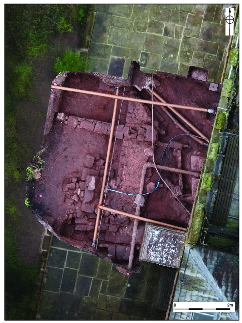 Aerial photo of 2022 Hartlebury excavation area