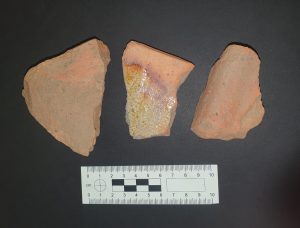 Medieval tile fragments