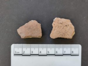 Pieces of Medieval pottery