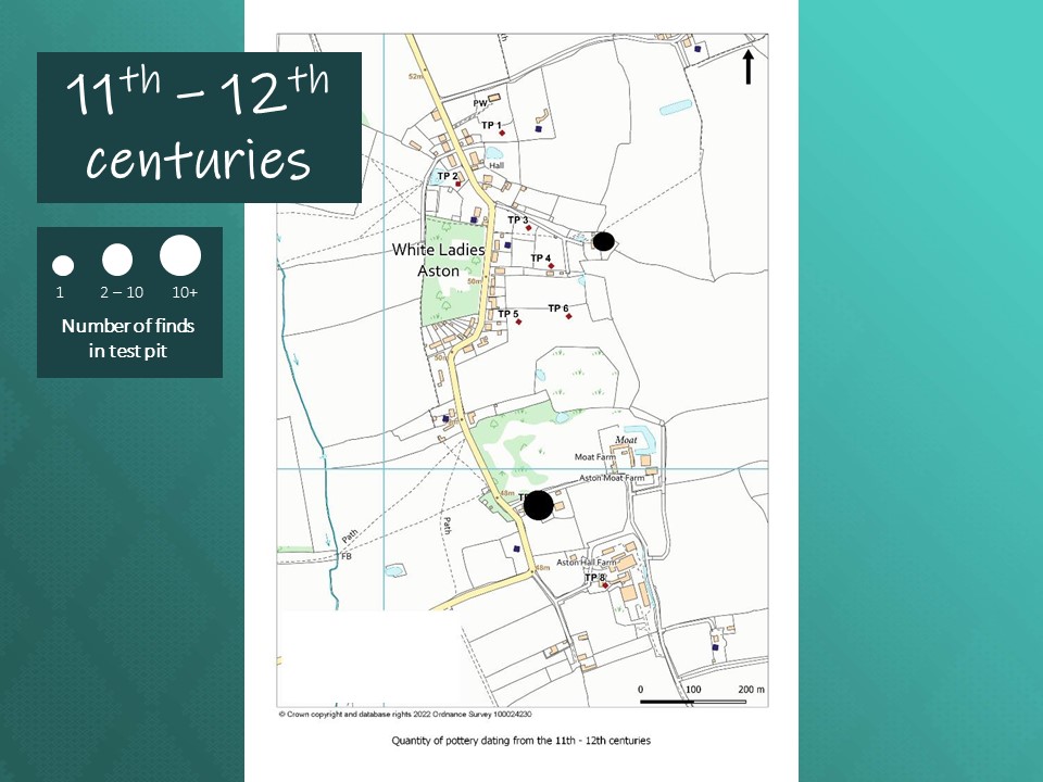 Test pit results map 1