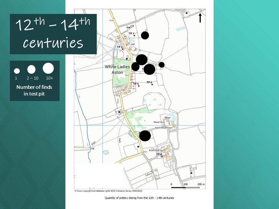 Test pit results map 2