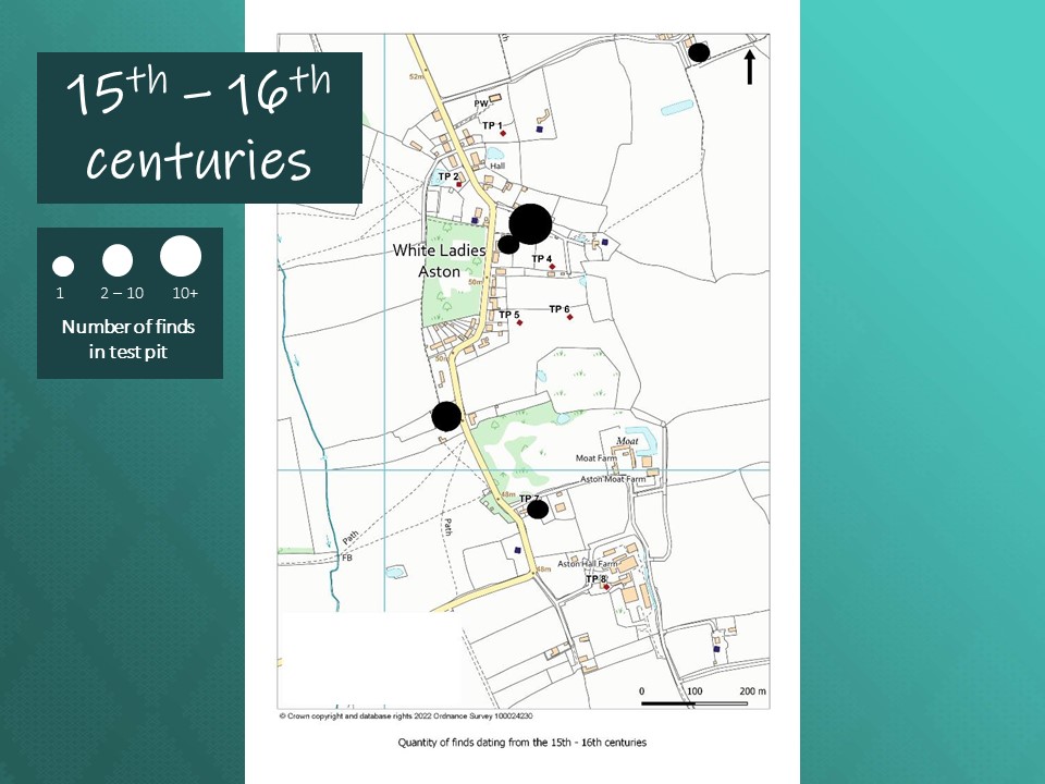 Test pit results map 3