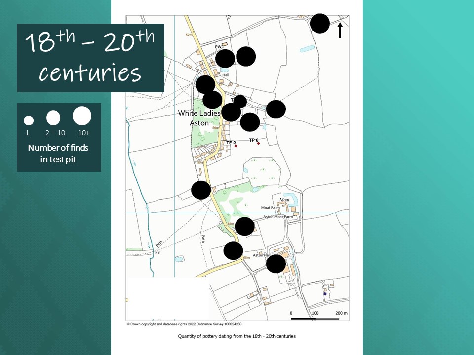 Test pit results map 5