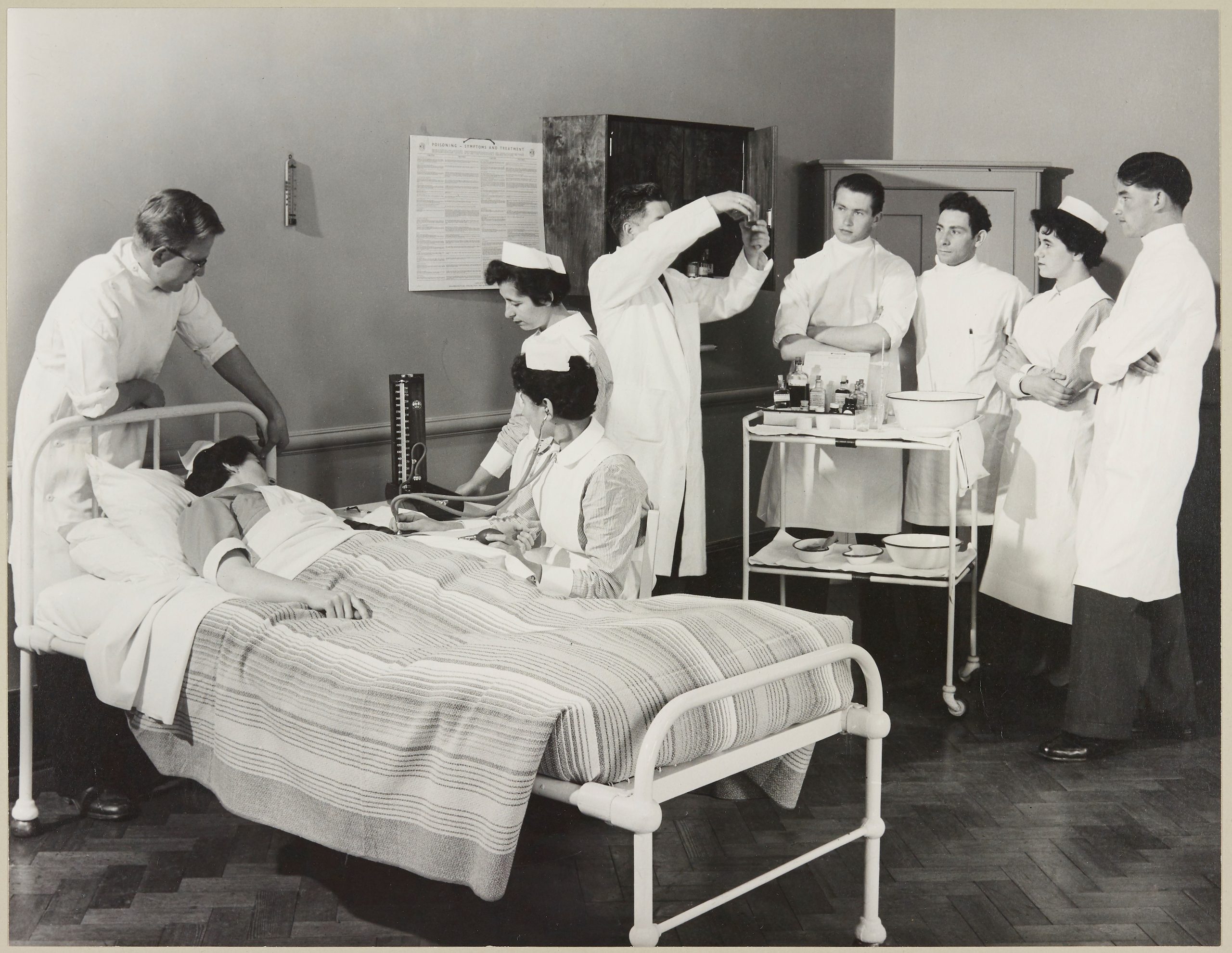 Barnsley Hall medical staff around patient bed