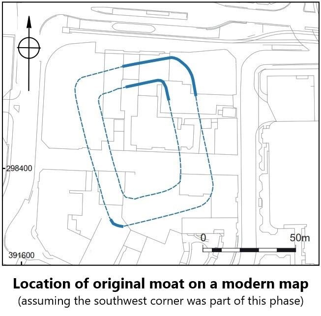 Great Hall moat phase 1 map