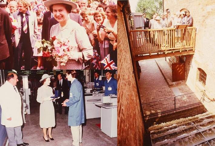Queen Elizabeth II visits Redditch, 5th July 1983.