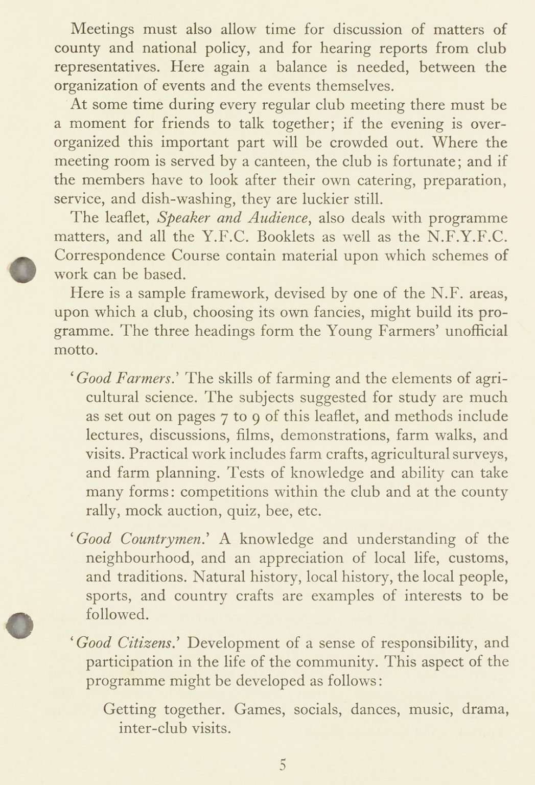 Abberley and District Young Farmers' Clubs - From Calf Clubs to a ...