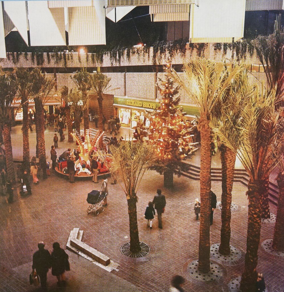 The Hub of England Brochure. Page showing Kingfisher Shopping Centre interior. c.1976.  BA14226/35(11)