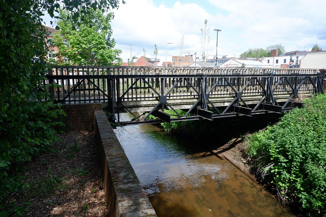 Bailey bridge today over river in Kidderminster