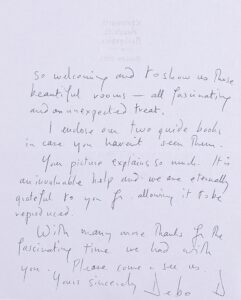 Handwritten letter