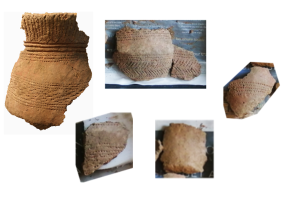 The larger sherds selected to assist with the drawing