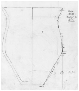 First drawing of the pot