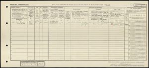 1921 census entry for Leonard George Westcott.