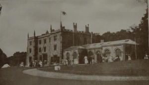 Black and white photograph of Abbey Manor where Ethel nursed in WWI.