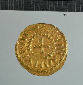 Gold solidus coin