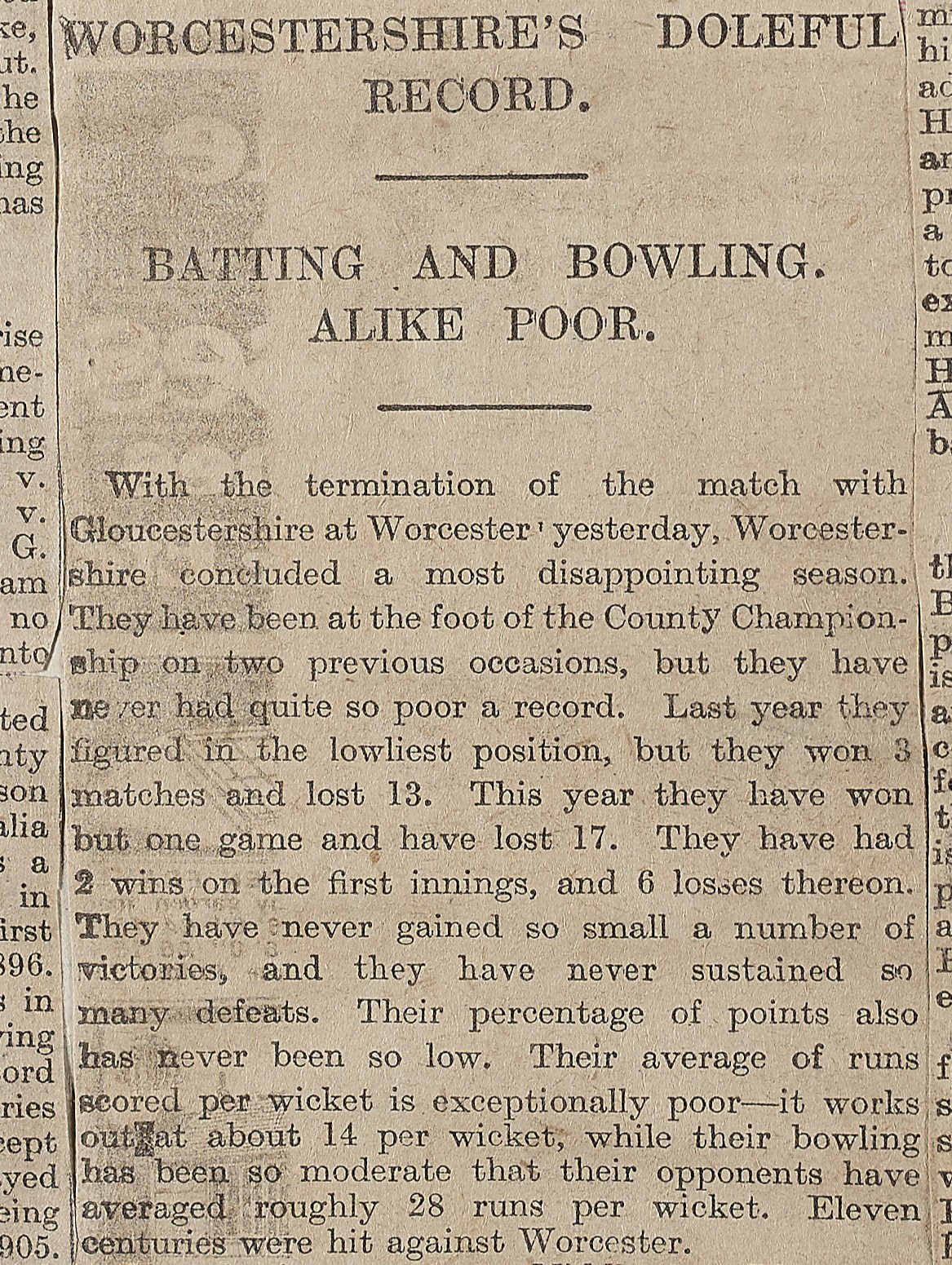 ...1927 a doleful one...