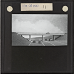 Glass slides of M5 bridges during construction c. 1960